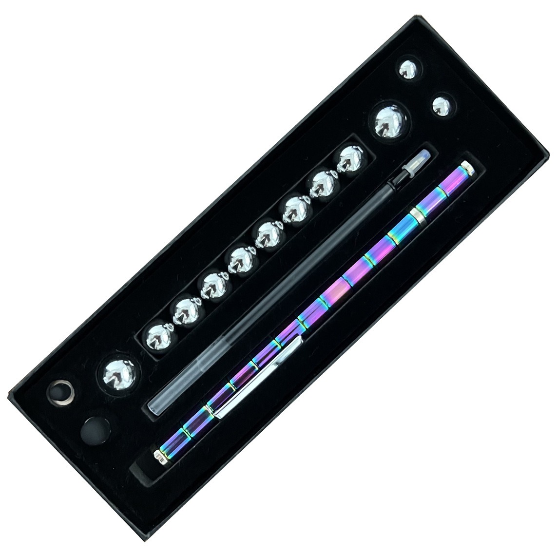 Two-Color Model Magnet Pen Color Ball Magnetic Pen Decompression Pen Magnetic Pole Decompression Pen Game Children's Toys - Image 37