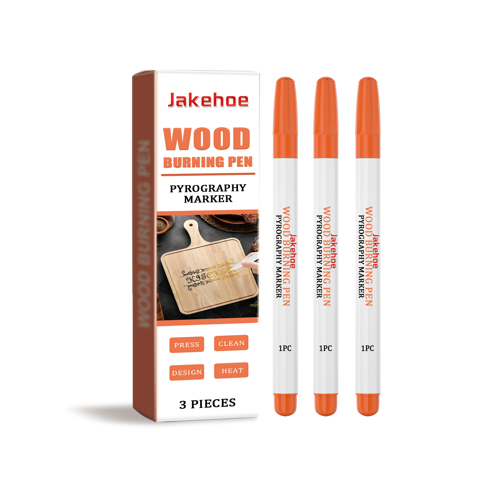 Jakehoe Burning Pyrograph Pen Wood Burning Effect Burning Pyrograph Pen Art Marker Pyrograph Pen Burning Pen
