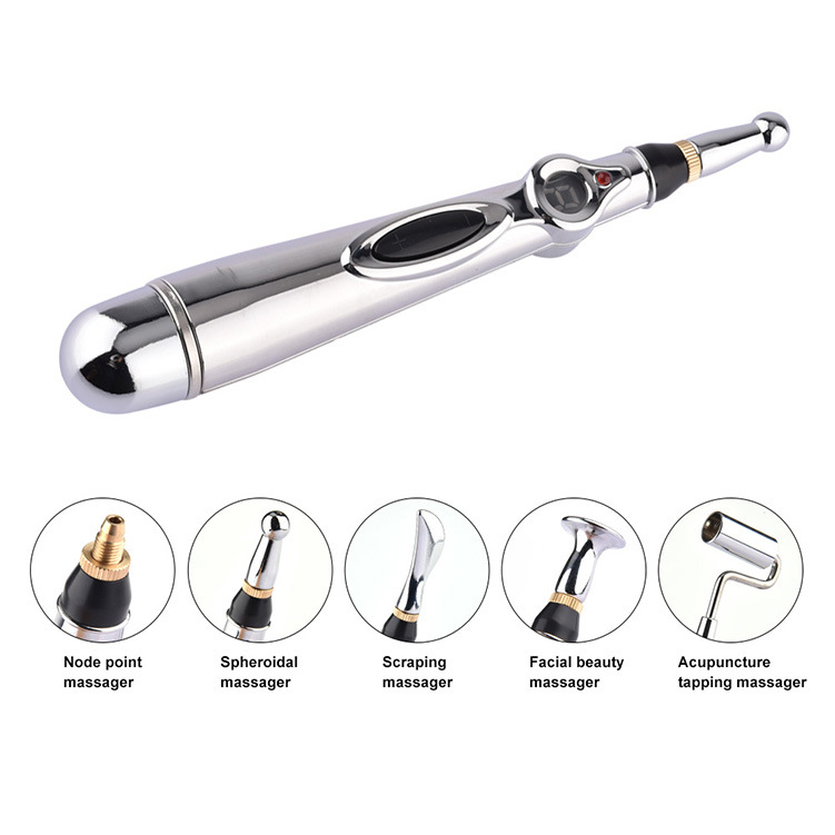 Five-Headed Meridian Pen Laser Acupoint Pen Energy Massage Pen Physiotherapy Pen Dredging Acupoint Stick - Image 3